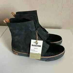 Blackstone KL-64 Genuine Calf Hair Zip Chukka Boot